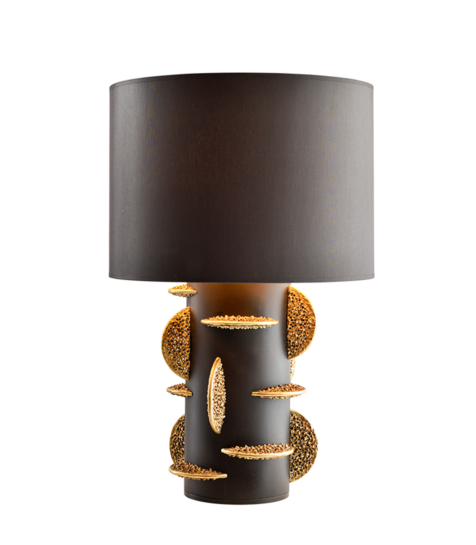 Brass Fabric Lampshade Deniz Tunc Design